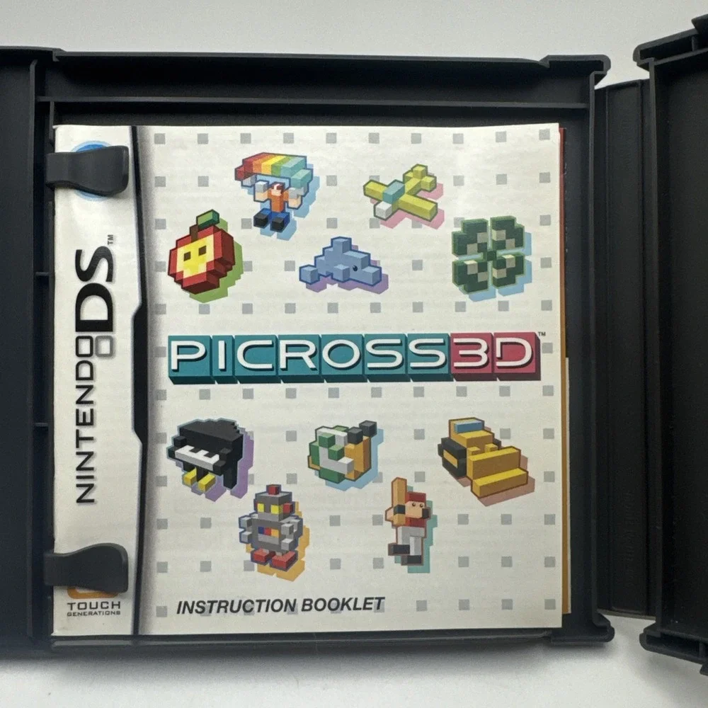 PICROSS 3D PUZZLES NINTENDO DS VIDEO GAME TESTED CIB NEW OPEN BOX